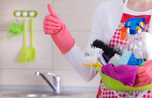 Oven cleaning process for a busy home or rental kitchen in SW18
