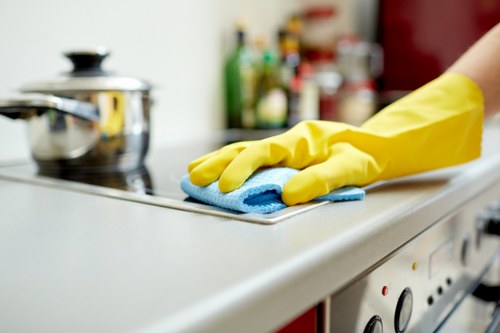 Regular office cleaning setup for a business in SW18